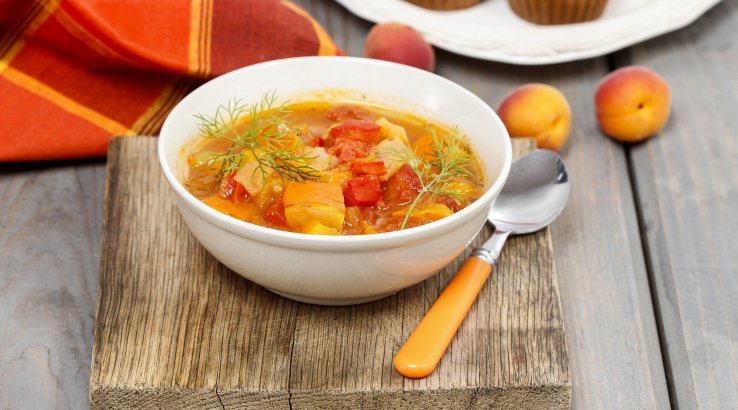 Томатний суп з кускусом