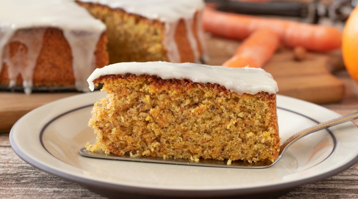 Морковный кекс с глазурью