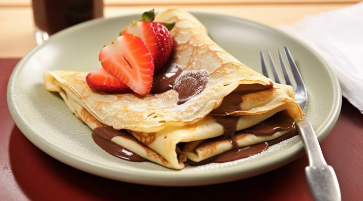 Млинці із шоколадним сюрпризом