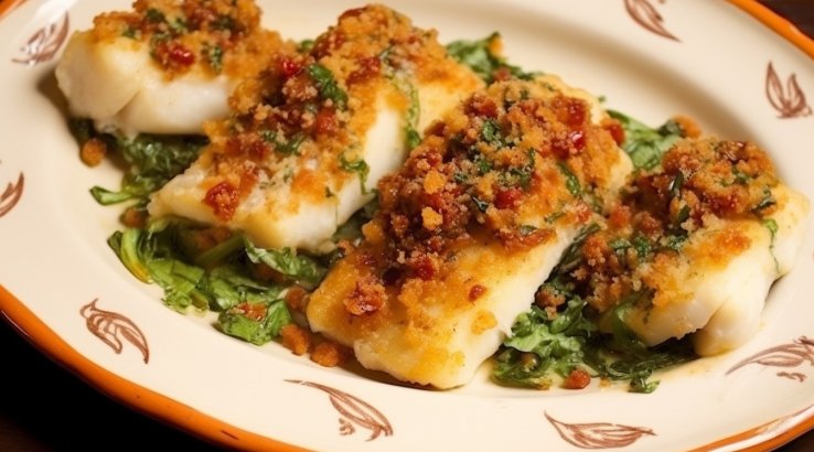 Тріска під сирно-томатним соусом