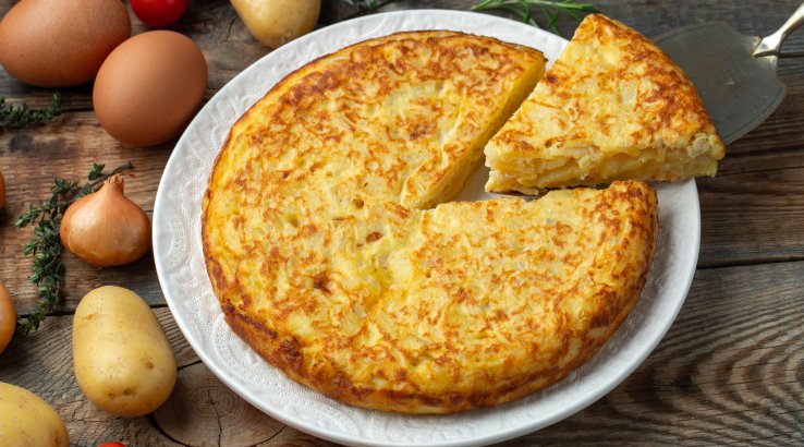 Омлет с капустой и картофелем рецепт