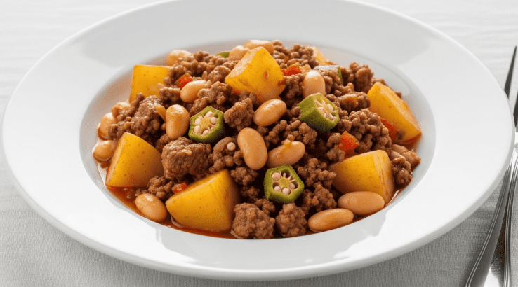 Пікадільйо з картоплею та фаршем