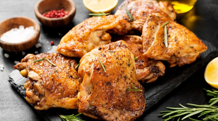 Смажені стегенця в глазурі