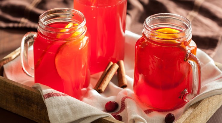 Чай із журавлиною і апельсином