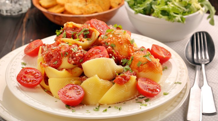 Фарширована паста з двома начинками