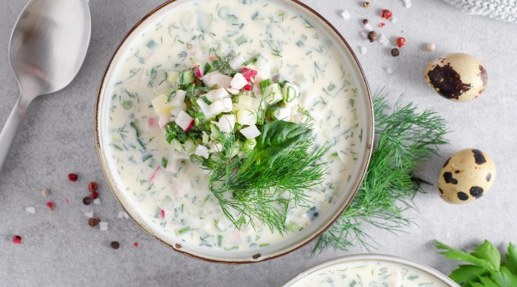 Окрошка з куркою