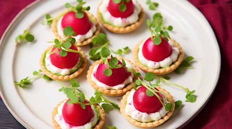 Оригінальна закуска з цілої редиски