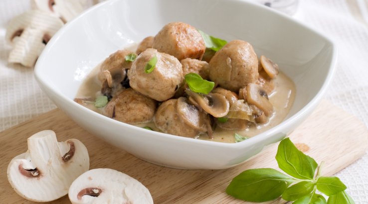 Фрикадельки з грибами