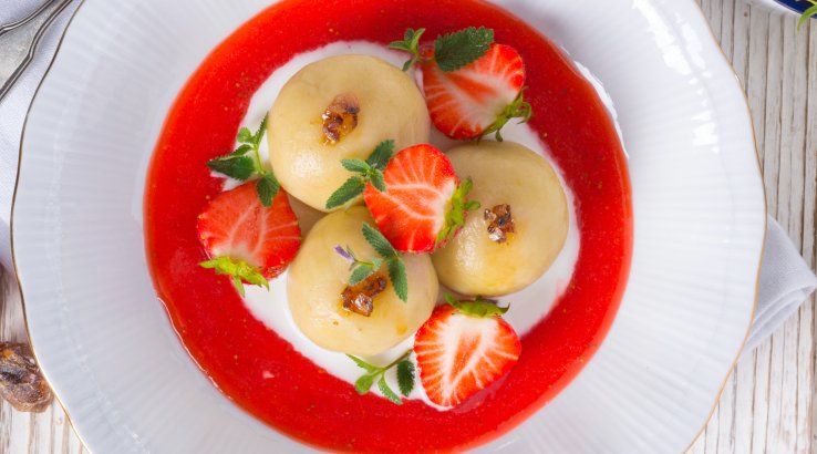 пундики з полуницею