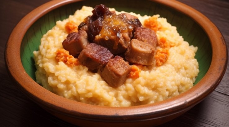 засипана капуста зі шкварками