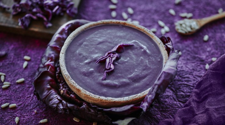 Крем-суп із червоної капусти