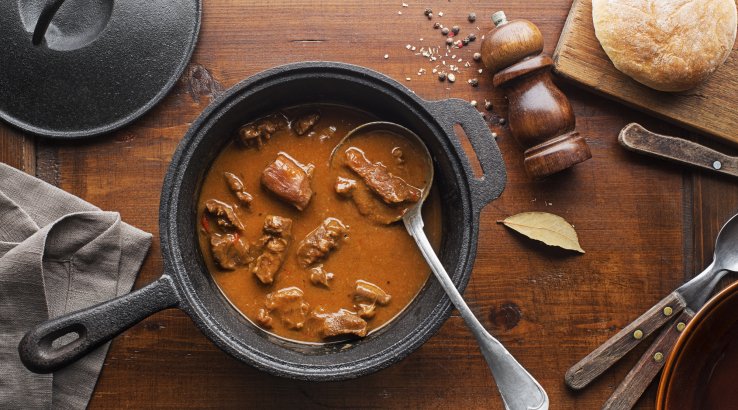 Простий рецепт бограча на плиті