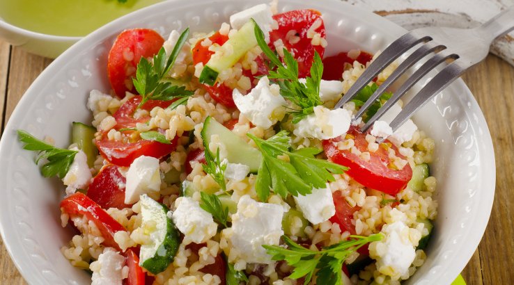 Салат з булгурем і фетою