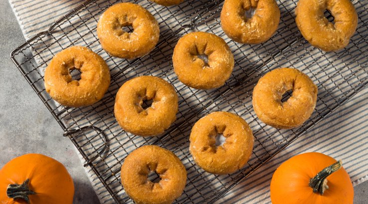 Гарбузові пончики з лате