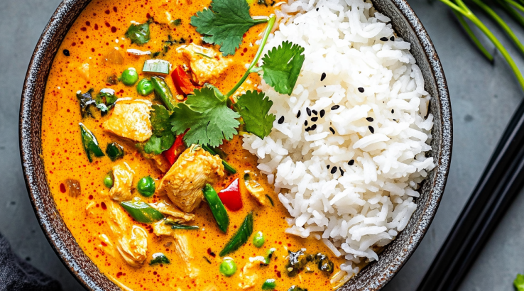 Тайське червоне карі з куркою