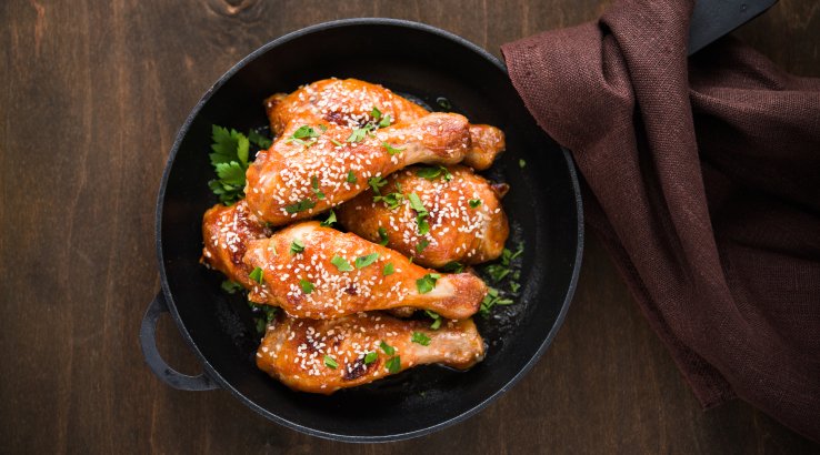 Курячі ніжки з кунжутом