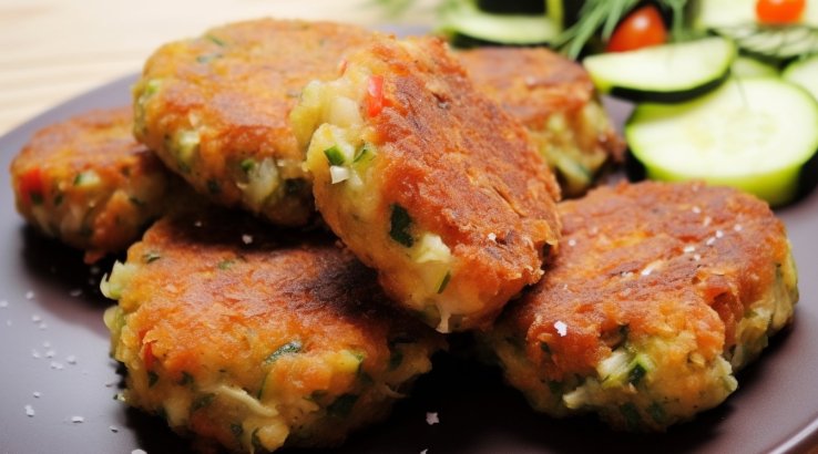 Котлети з кабачків і гречаної каші