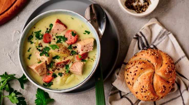 Суп із шинкою