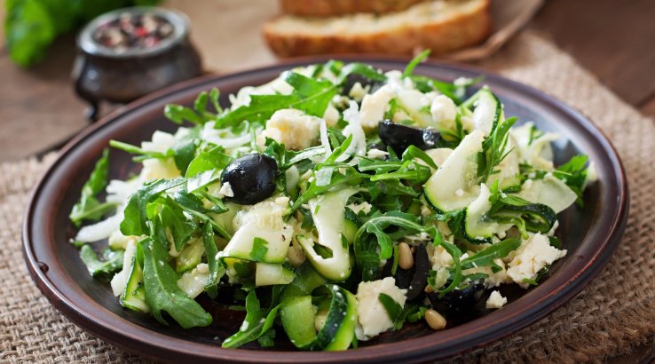 Салат з кабачків і плавленого сиру