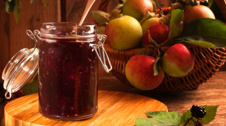 Ожинове варення з яблуками