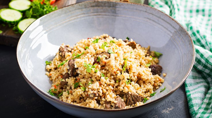 Кускус з телятиною і овочами - рецепт