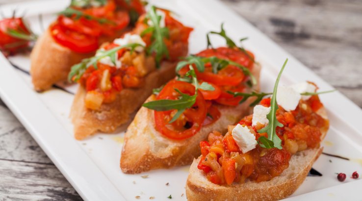 Брускета з солодким перцем