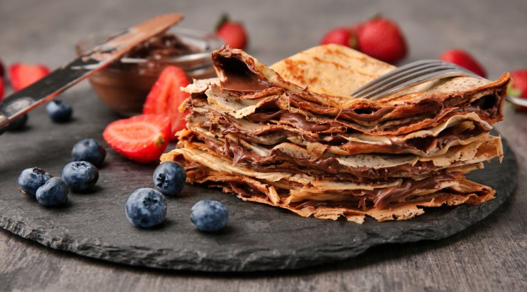 Марокканські млинці із шоколадом