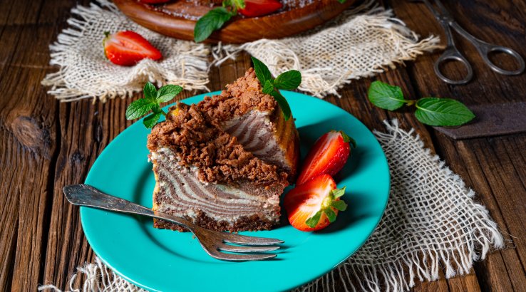 чизкейк зебра