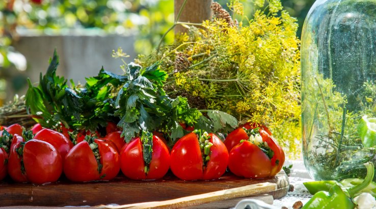 Консервовані фаршировані помідори