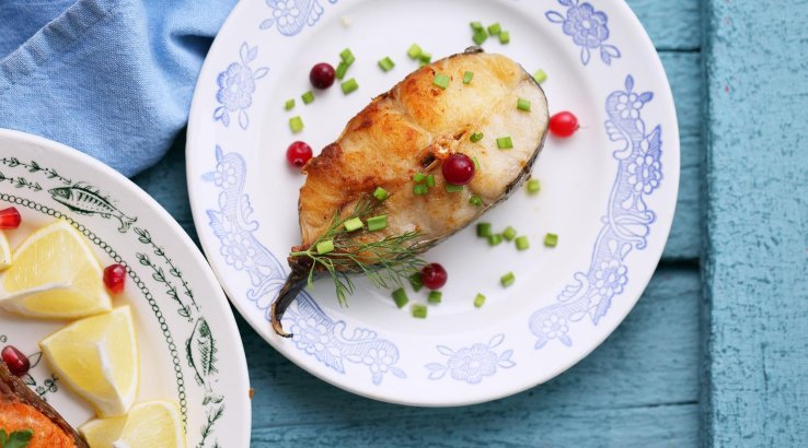 Смажена риба з часником