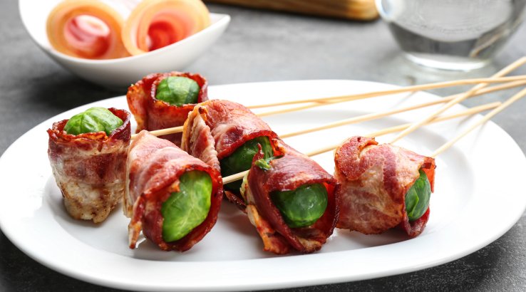 Брюссельська капуста в беконі