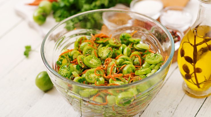 Зеленые помидоры по-корейски