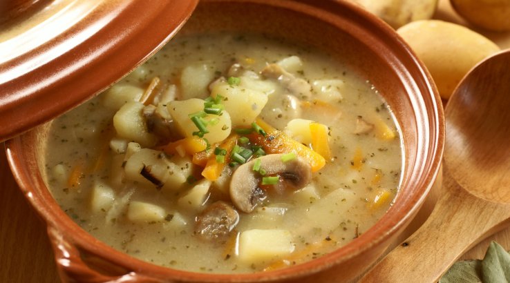 Грибний суп з кабачками