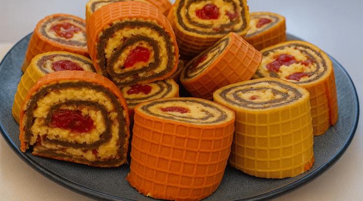 Рулет «Рафаелло» з вафельними коржами