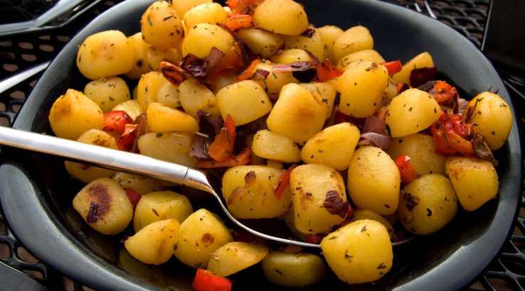 Смажена картопля з перцем