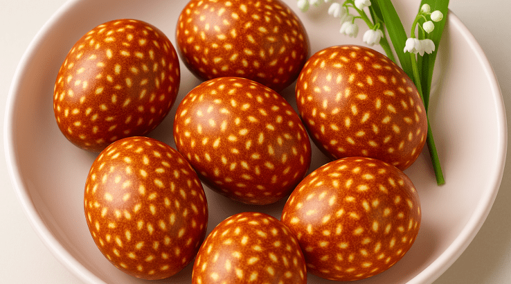 Як пофарбувати яйця рисом