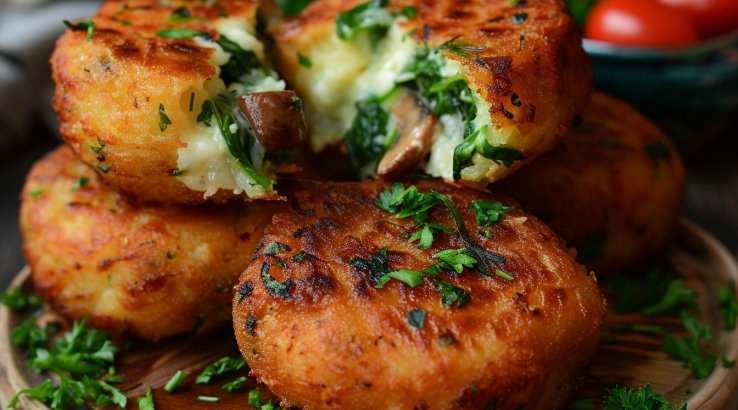 Зрази зі шпинатом