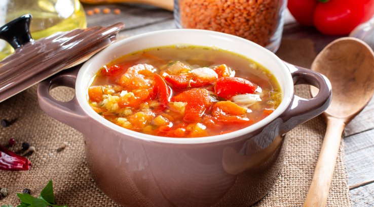 Суп з пшоном і овочами