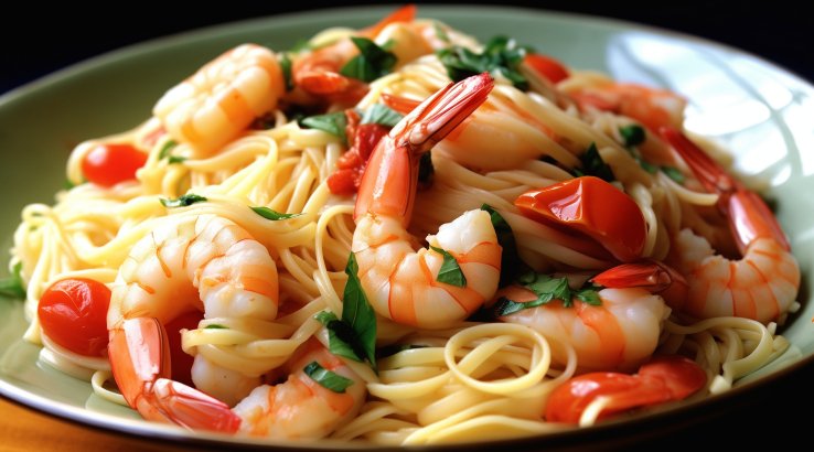 Спагеті з морепродуктами