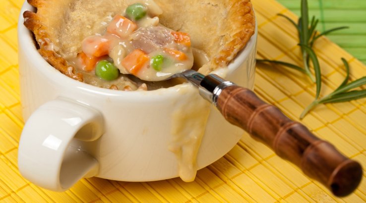 Курячий пиріг в чашці