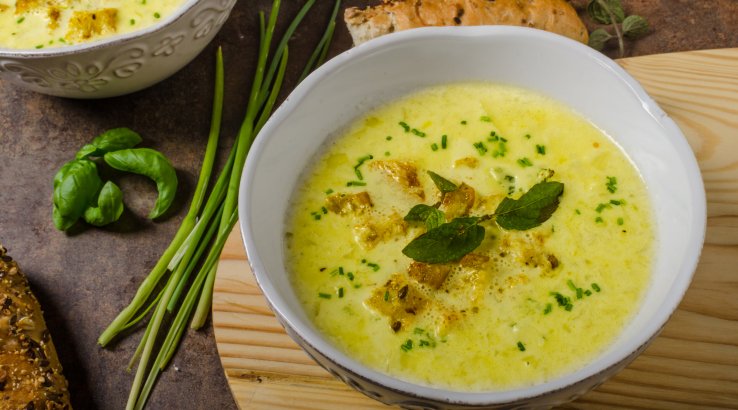 курячий суп з плавленим сиром