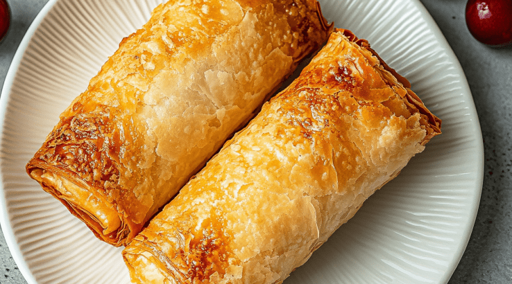 Пиріжки «Ліниві вишні» з тістом філо