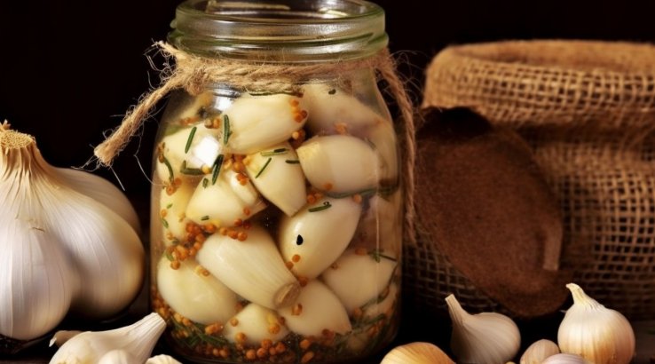 Засоленный чеснок