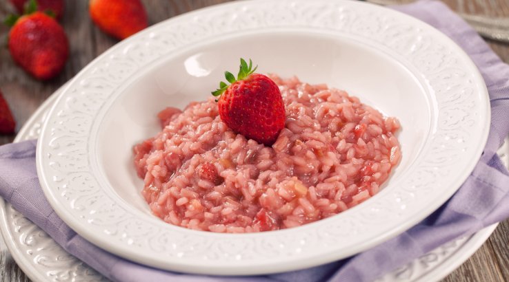 ризото з полуницею