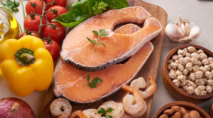 Морепродукти і овочі