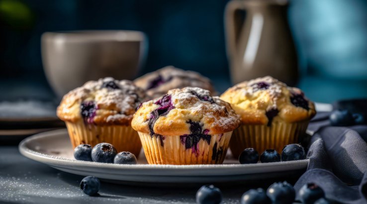 Мафіни з чорницею