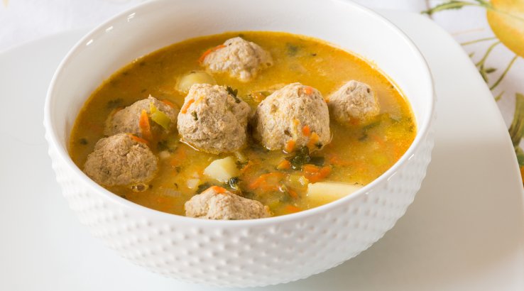 Картопляний суп з фрикадельками рецепт