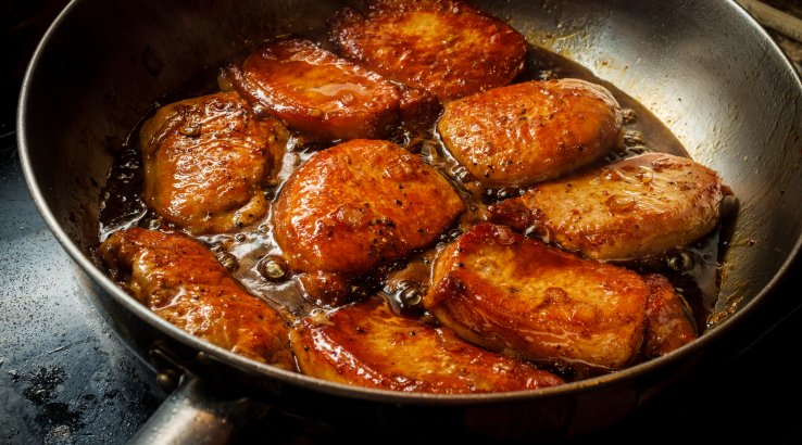 Свиняча вирізка у медово-лаймовому соусі