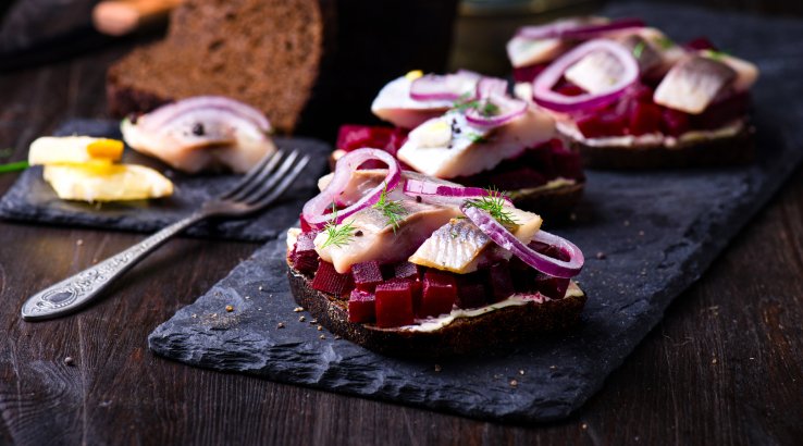 Бутерброди з оселедцем