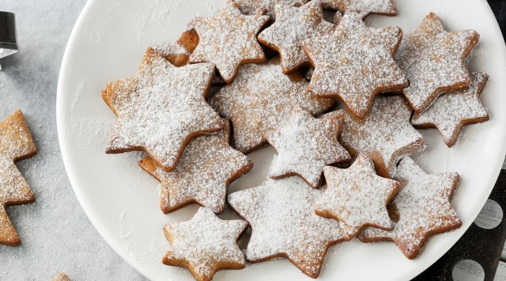Жареное печенье звездочки